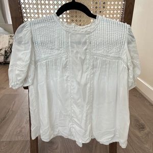 Aritzia White Wilfred Top (Size XS)